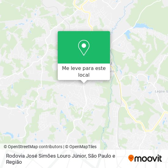 Rodovia José Simões Louro Júnior mapa