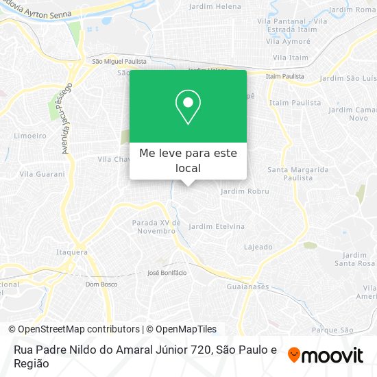 Rua Padre Nildo do Amaral Júnior 720 mapa