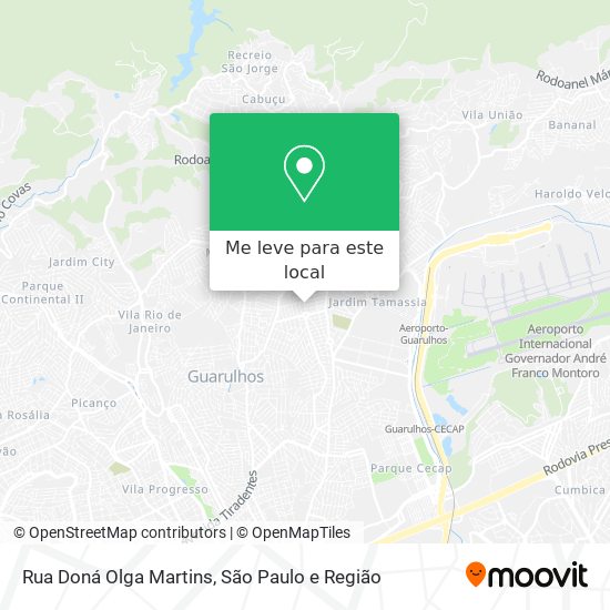 Rua Doná Olga Martins mapa