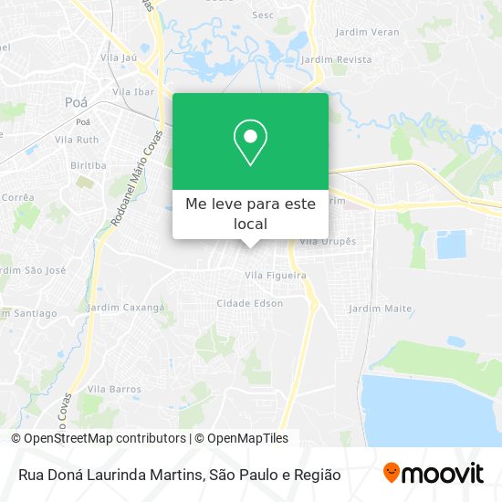 Rua Doná Laurinda Martins mapa