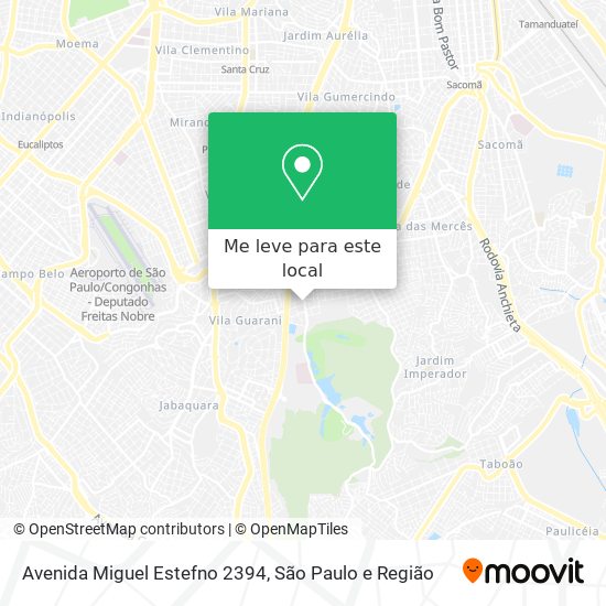 Avenida Miguel Estefno 2394 mapa