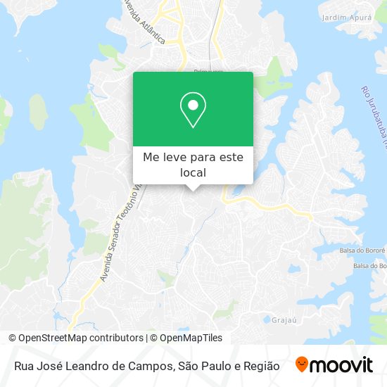 Rua José Leandro de Campos mapa