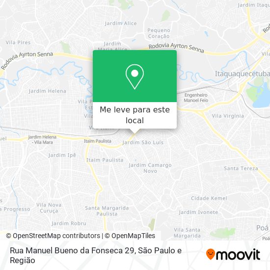 Rua Manuel Bueno da Fonseca 29 mapa