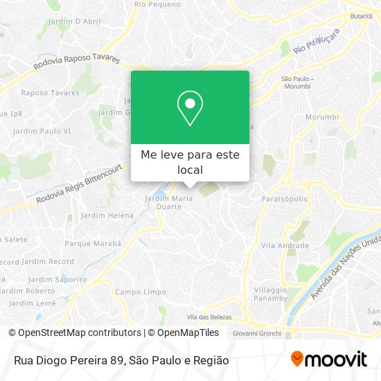Rua Diogo Pereira 89 mapa