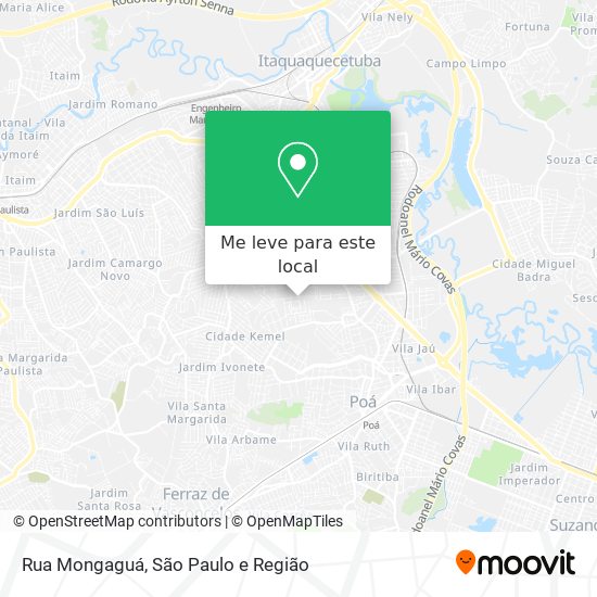 Rua Mongaguá mapa