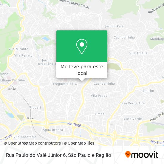 Rua Paulo do Valê Júnior 6 mapa