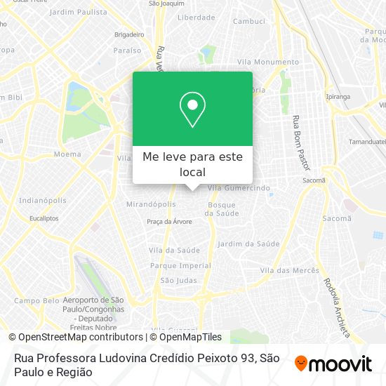 Rua Professora Ludovina Credídio Peixoto 93 mapa