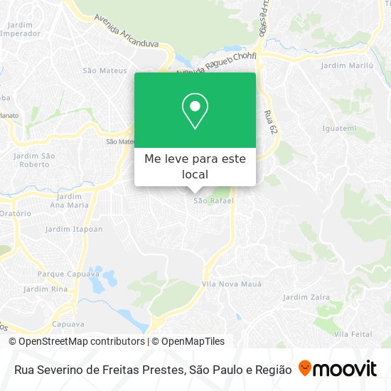Rua Severino de Freitas Prestes mapa