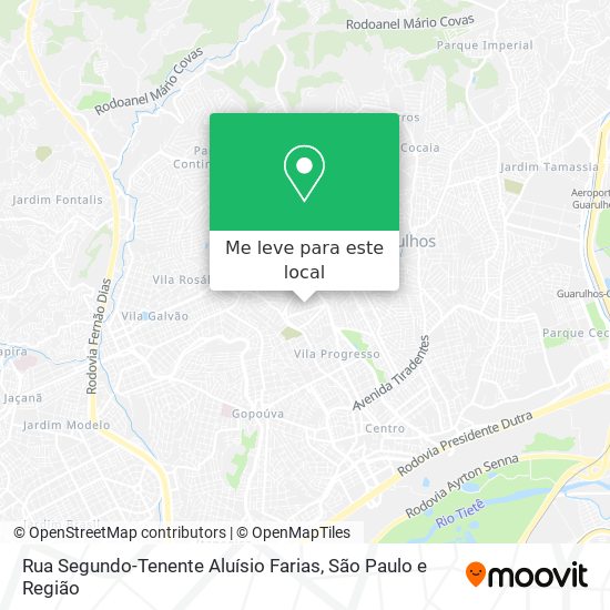 Rua Segundo-Tenente Aluísio Farias mapa
