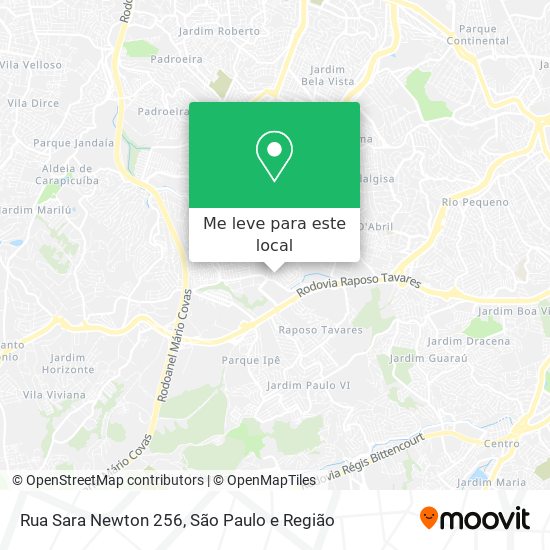 Rua Sara Newton 256 mapa