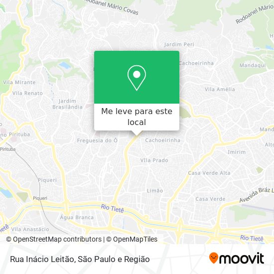 Rua Inácio Leitão mapa