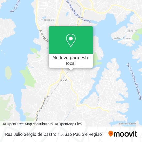 Rua Júlio Sérgio de Castro 15 mapa