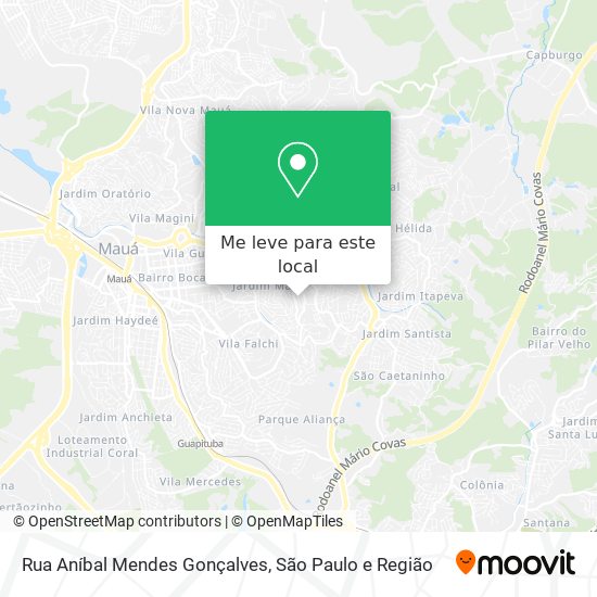 Rua Aníbal Mendes Gonçalves mapa