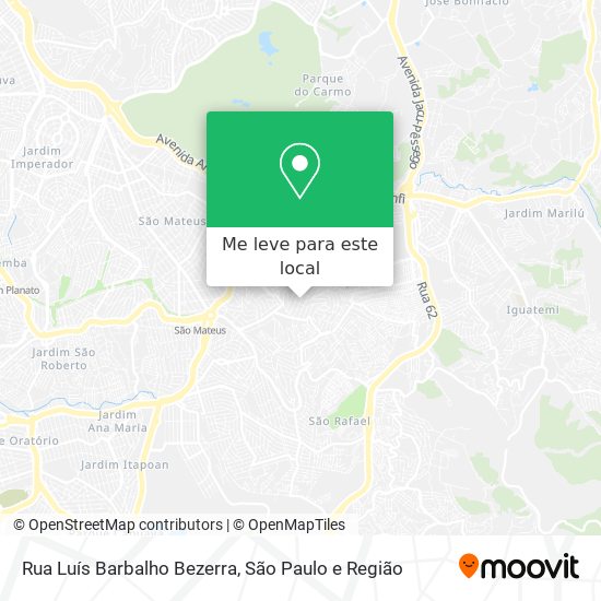 Rua Luís Barbalho Bezerra mapa