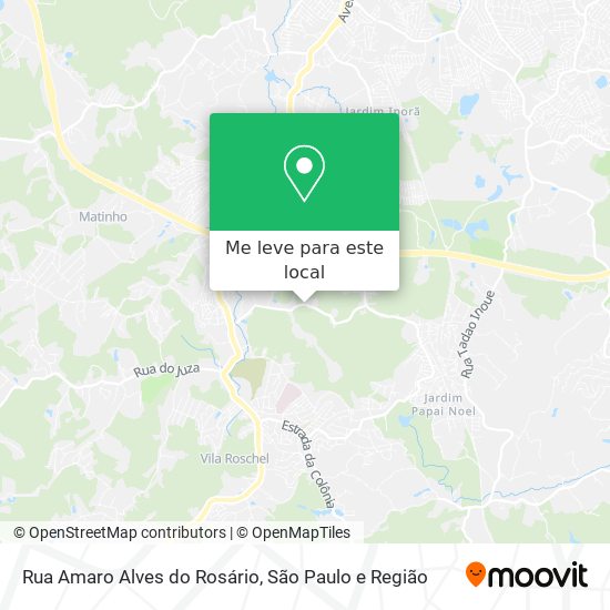 Rua Amaro Alves do Rosário mapa