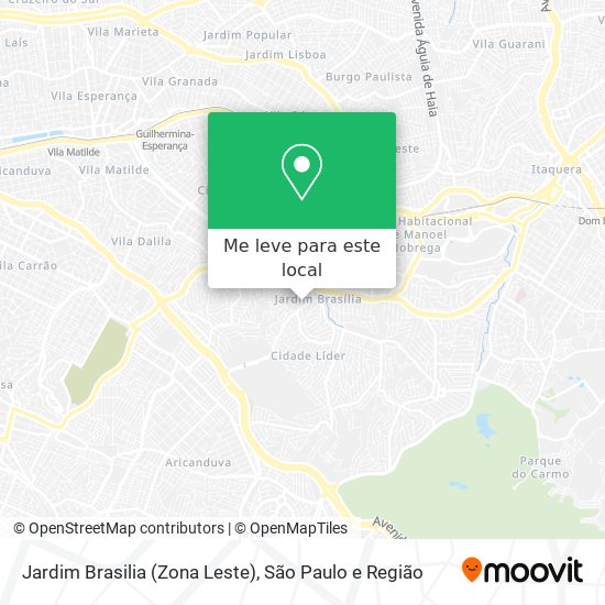 Jardim Brasilia (Zona Leste) mapa