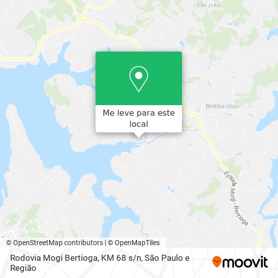 Rodovia Mogi Bertioga, KM 68 s / n mapa