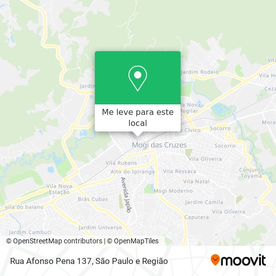 Rua Afonso Pena 137 mapa