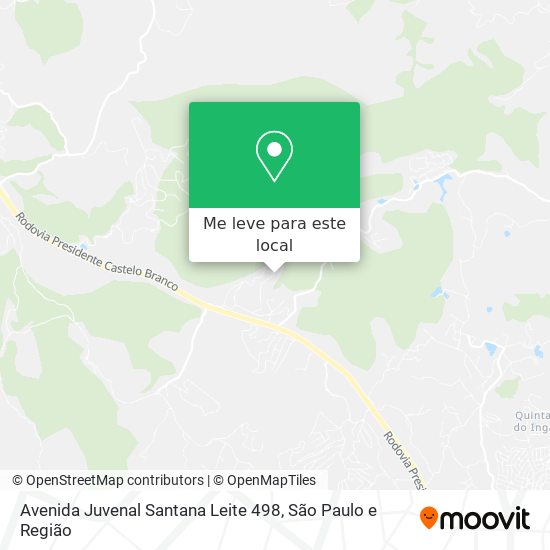 Avenida Juvenal Santana Leite 498 mapa