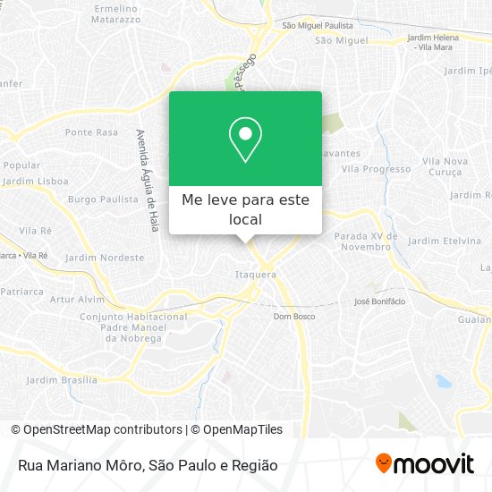 Rua Mariano Môro mapa