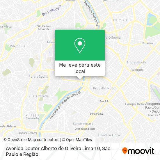 Avenida Doutor Alberto de Oliveira Lima 10 mapa