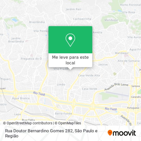 Rua Doutor Bernardino Gomes 282 mapa