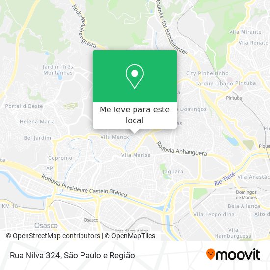 Rua Nilva 324 mapa