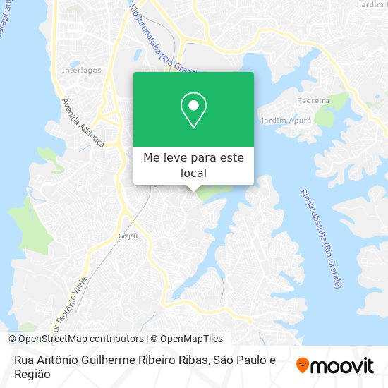 Rua Antônio Guilherme Ribeiro Ribas mapa