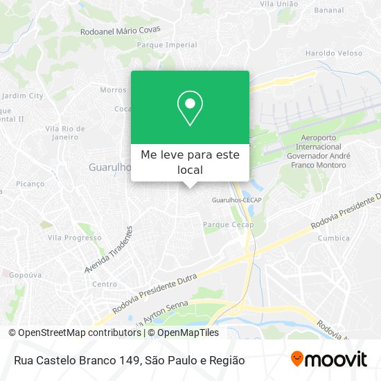 Rua Castelo Branco 149 mapa