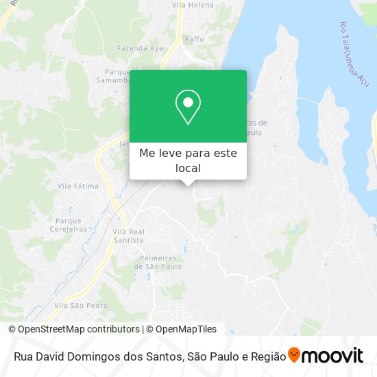 Rua David Domingos dos Santos mapa
