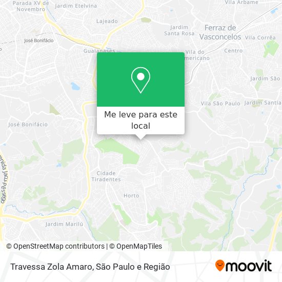 Travessa Zola Amaro mapa