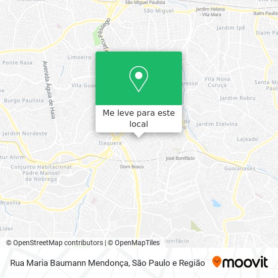 Rua Maria Baumann Mendonça mapa