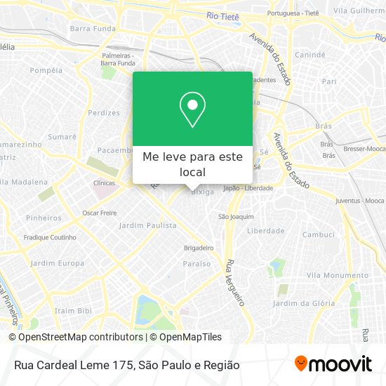 Rua Cardeal Leme 175 mapa