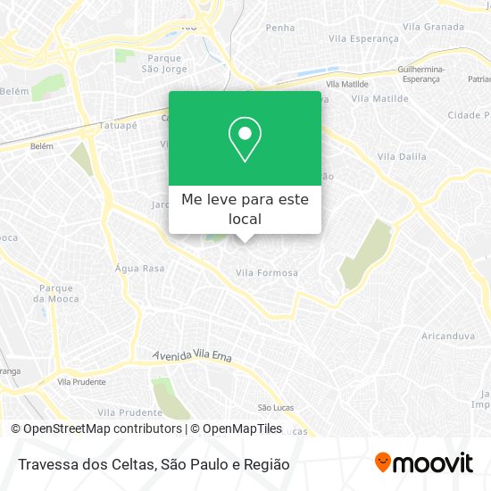 Travessa dos Celtas mapa