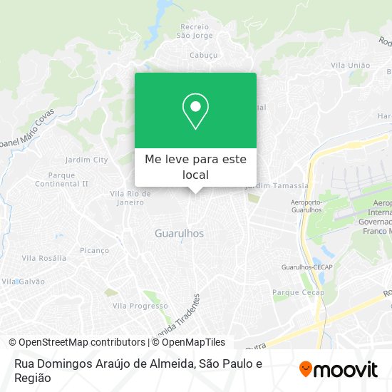 Rua Domingos Araújo de Almeida mapa