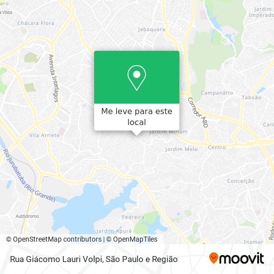 Rua Giácomo Lauri Volpi mapa