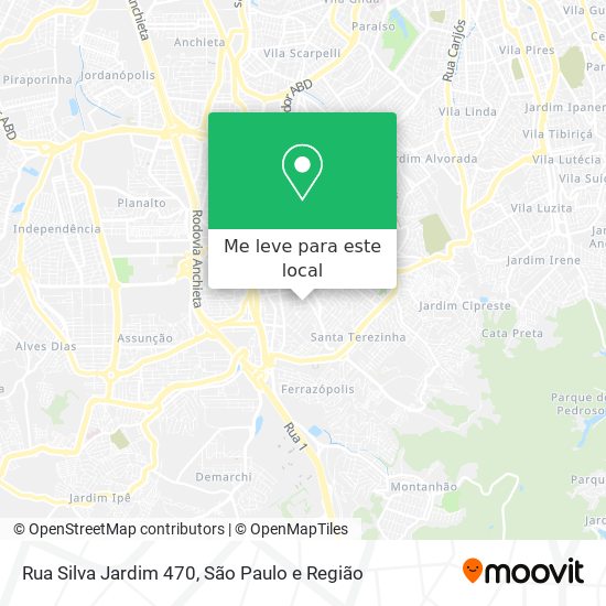 Rua Silva Jardim 470 mapa