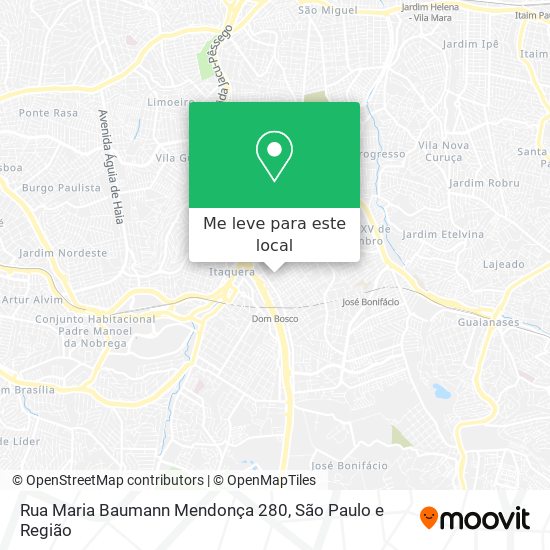 Rua Maria Baumann Mendonça 280 mapa