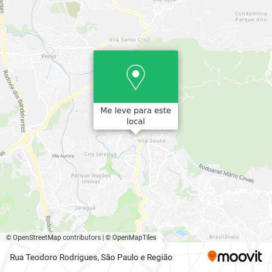 Rua Teodoro Rodrigues mapa