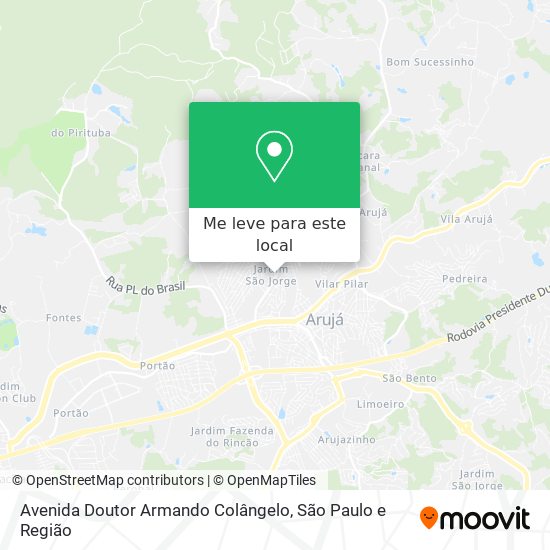 Avenida Doutor Armando Colângelo mapa