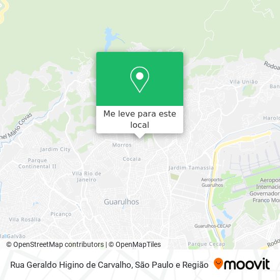 Rua Geraldo Higino de Carvalho mapa