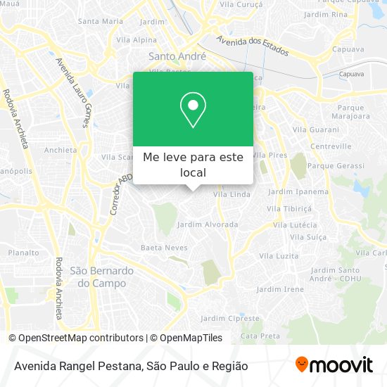 Avenida Rangel Pestana mapa