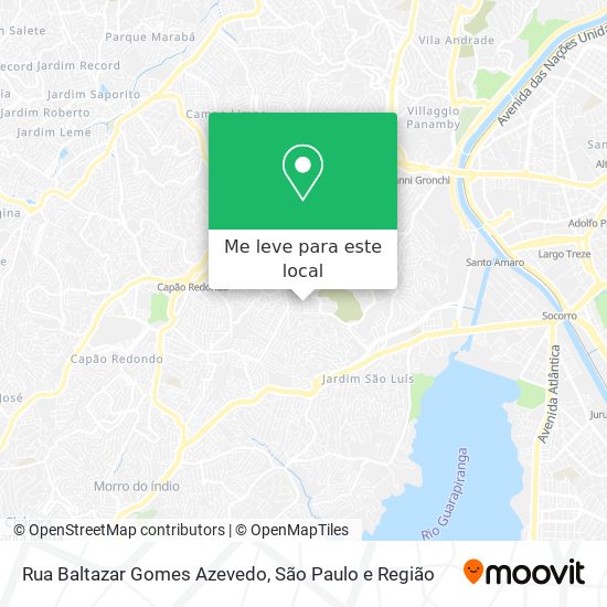 Rua Baltazar Gomes Azevedo mapa