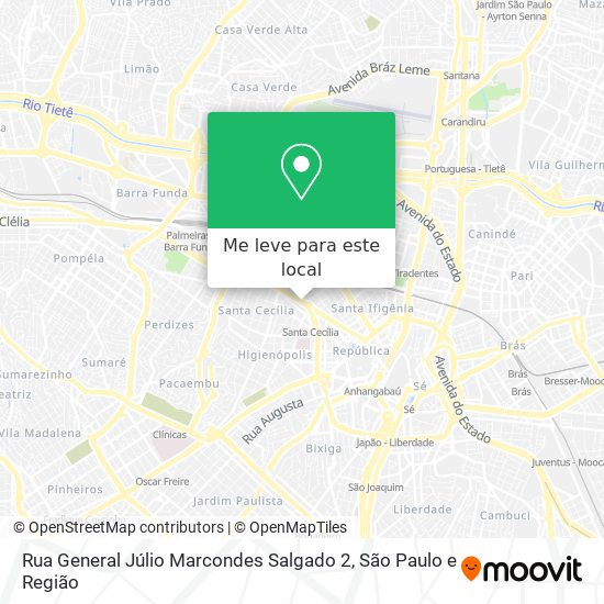 Rua General Júlio Marcondes Salgado 2 mapa