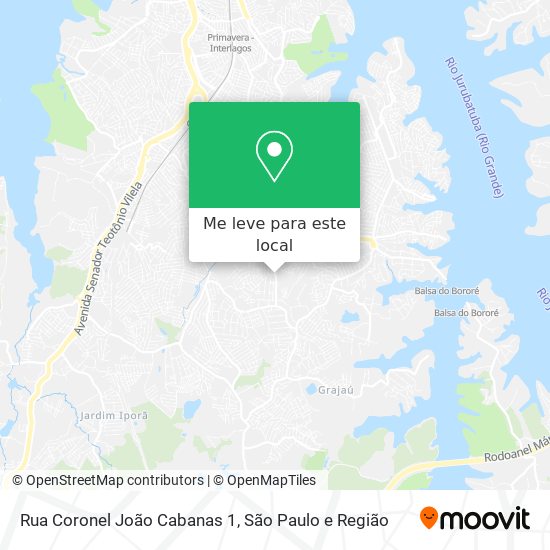 Rua Coronel João Cabanas 1 mapa