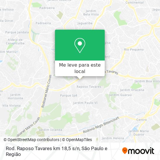 Rod. Raposo Tavares km 18,5 s / n mapa