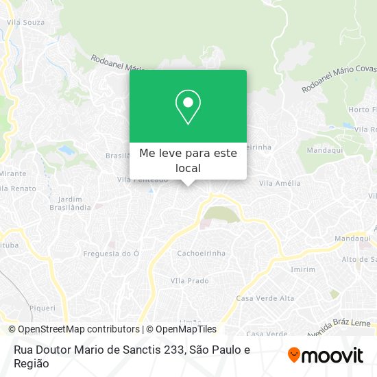 Rua Doutor Mario de Sanctis 233 mapa