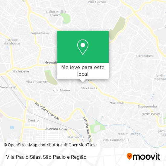 Vila Paulo Silas mapa