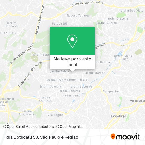 Rua Botucatu 50 mapa