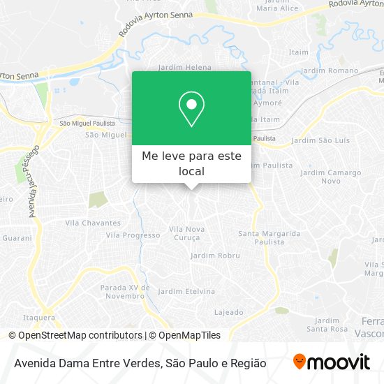 Avenida Dama Entre Verdes mapa